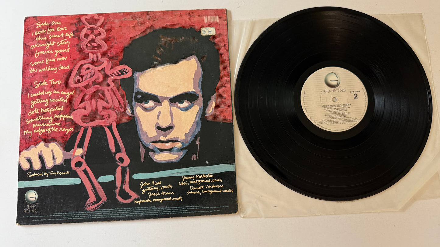 John Hiatt All Of A Sudden Used Vinyl LP VG+\VG