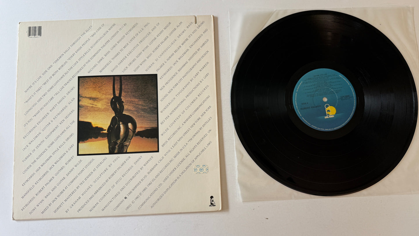 Robert Palmer Maybe It's Live Used Vinyl LP VG+\VG