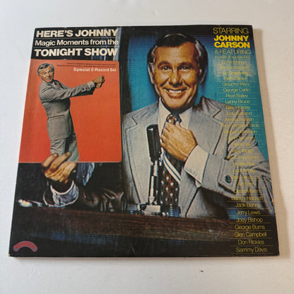 Johnny Carson Here's Johnny.... Magic Moments From The Tonight Show Used Vinyl 2LP VG+\VG