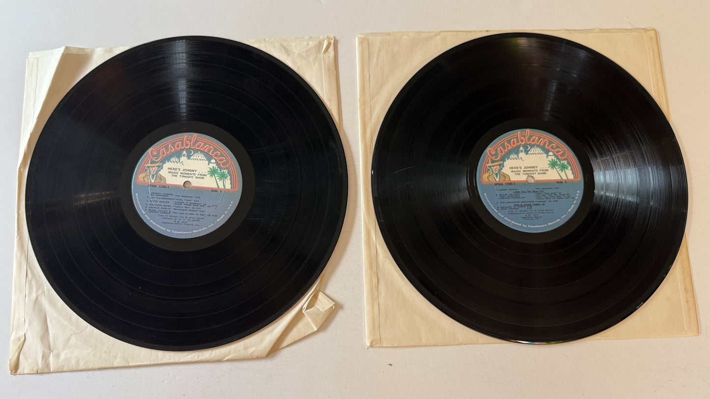 Johnny Carson Here's Johnny.... Magic Moments From The Tonight Show Used Vinyl 2LP VG+\VG