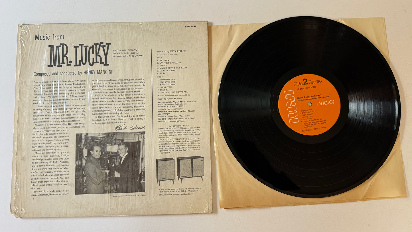Henry Mancini Music From "Mr. Lucky" Used Vinyl LP VG+\VG+