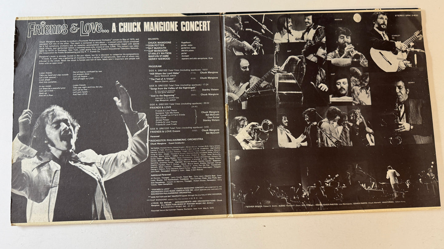 Chuck Mangione Friends & Love... A Chuck Mangione Concert Used Vinyl 2LP VG+\G+