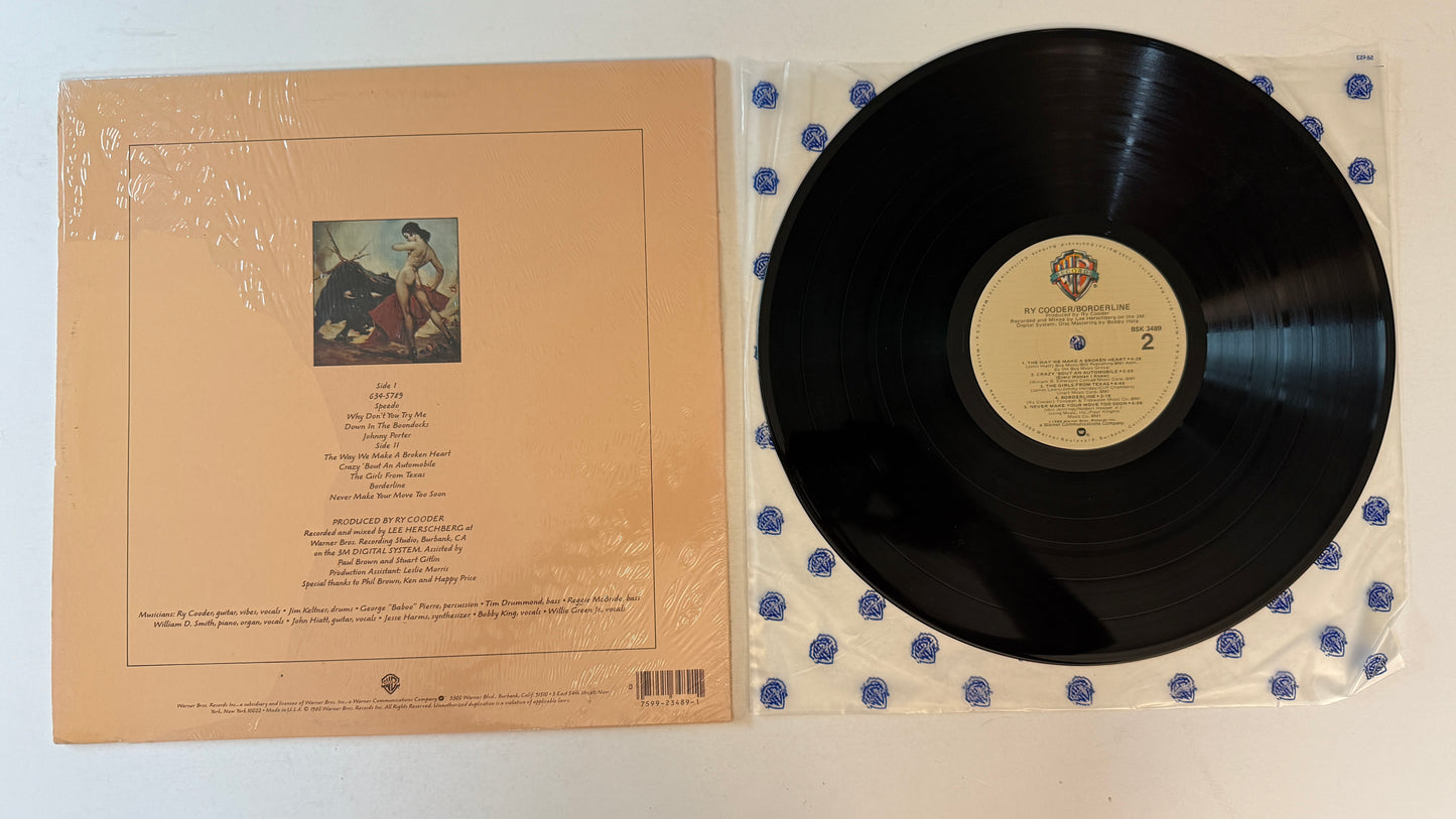 Ry Cooder Borderline Used Vinyl LP VG+\VG+