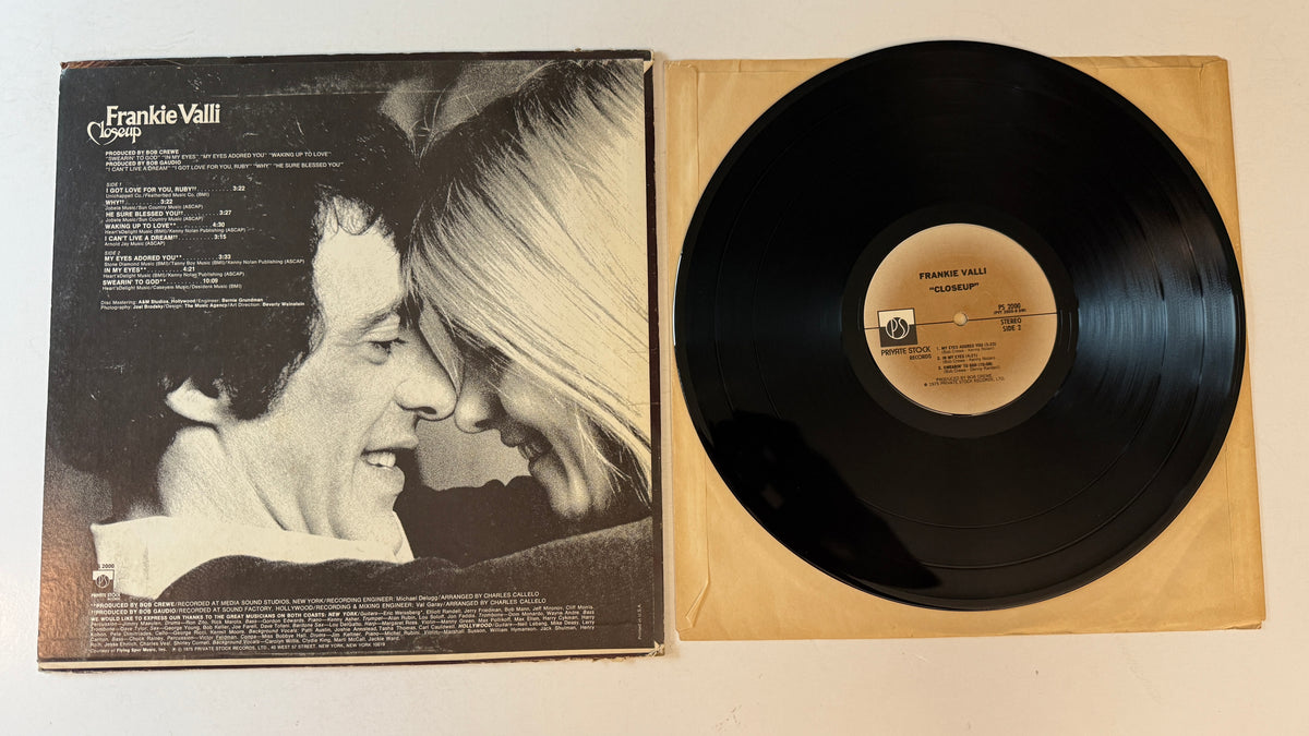 Frankie Valli Closeup Used Vinyl LP VG+\VG