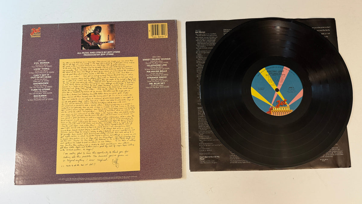 Electric Light Orchestra ELO's Greatest Hits Used Vinyl LP VG+\VG+