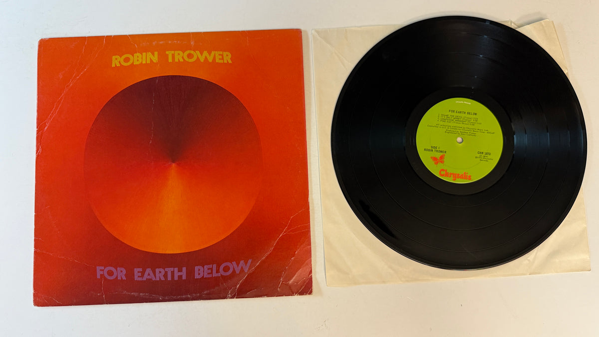 Robin Trower For Earth Below Used Vinyl LP VG+\G+