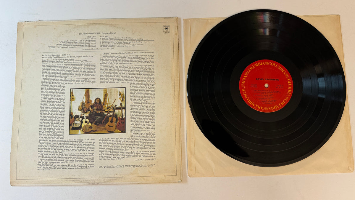 David Bromberg David Bromberg Used Vinyl LP VG+\VG