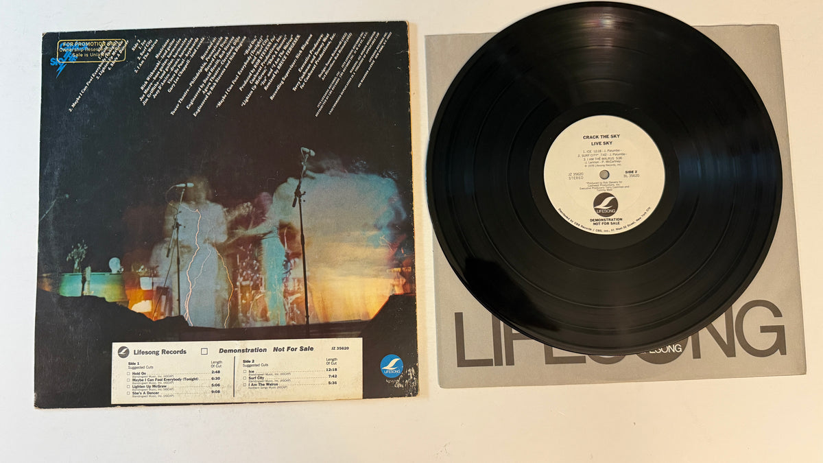 Crack The Sky Live Sky Used Vinyl LP VG+\VG