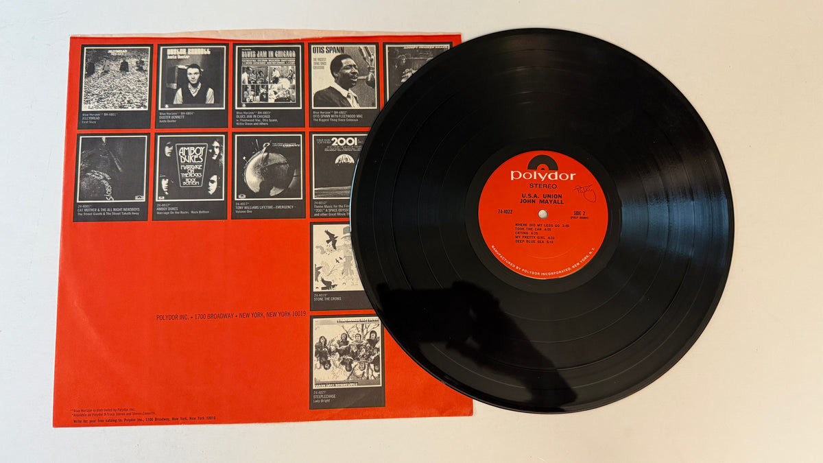John Mayall USA Union Used Vinyl LP VG+\VG+