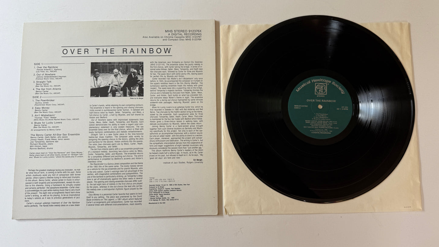 The Benny Carter All-Star Sax Ensemble Over The Rainbow Used Vinyl LP VG+\VG+