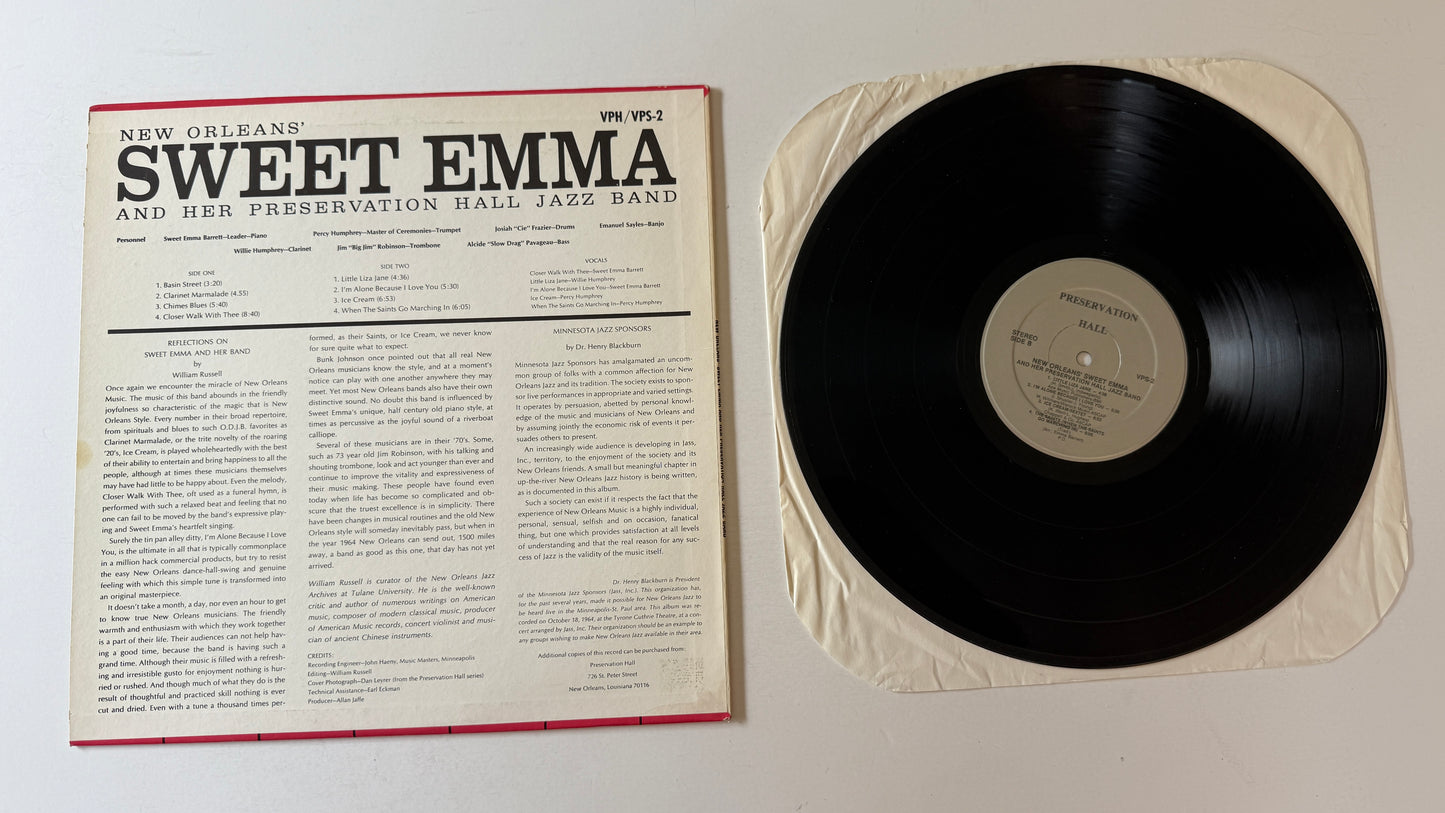 Emma Barrett New Orleans' Sweet Emma And Her Preservation Hall Jazz Band Used Vinyl LP VG+\VG+