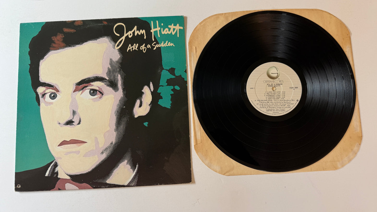 John Hiatt All Of A Sudden Used Vinyl LP VG+\VG