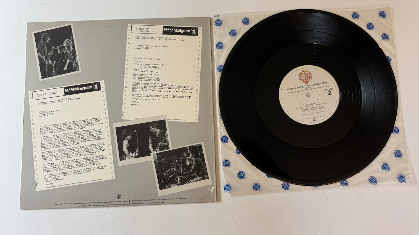 Robin Lane & The Chartbusters 5 Live Used Vinyl LP VG+\VG+