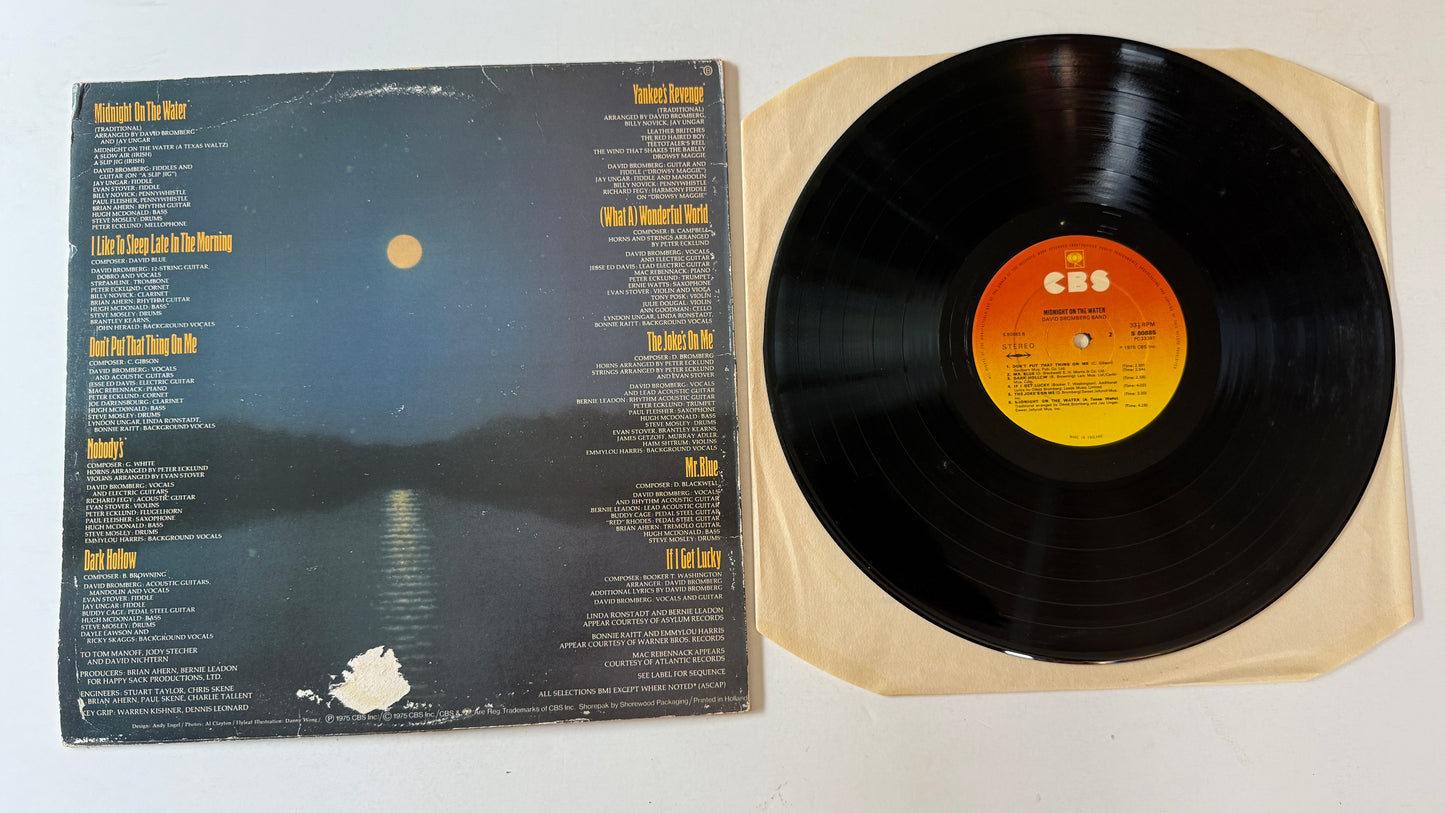 David Bromberg Band Midnight On The Water Used Vinyl LP VG+\VG