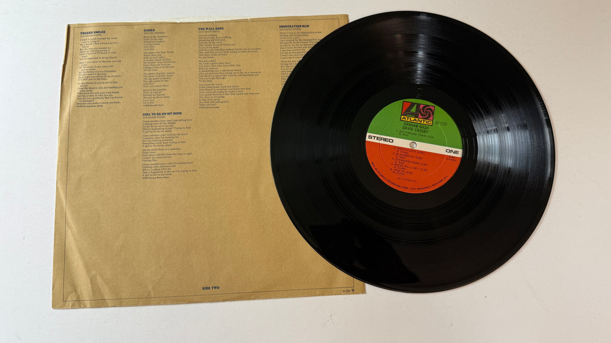 Crosby & Nash Graham Nash / David Crosby Used Vinyl LP VG+\VG