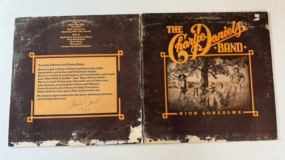The Charlie Daniels Band High Lonesome Used Vinyl LP VG+\G+