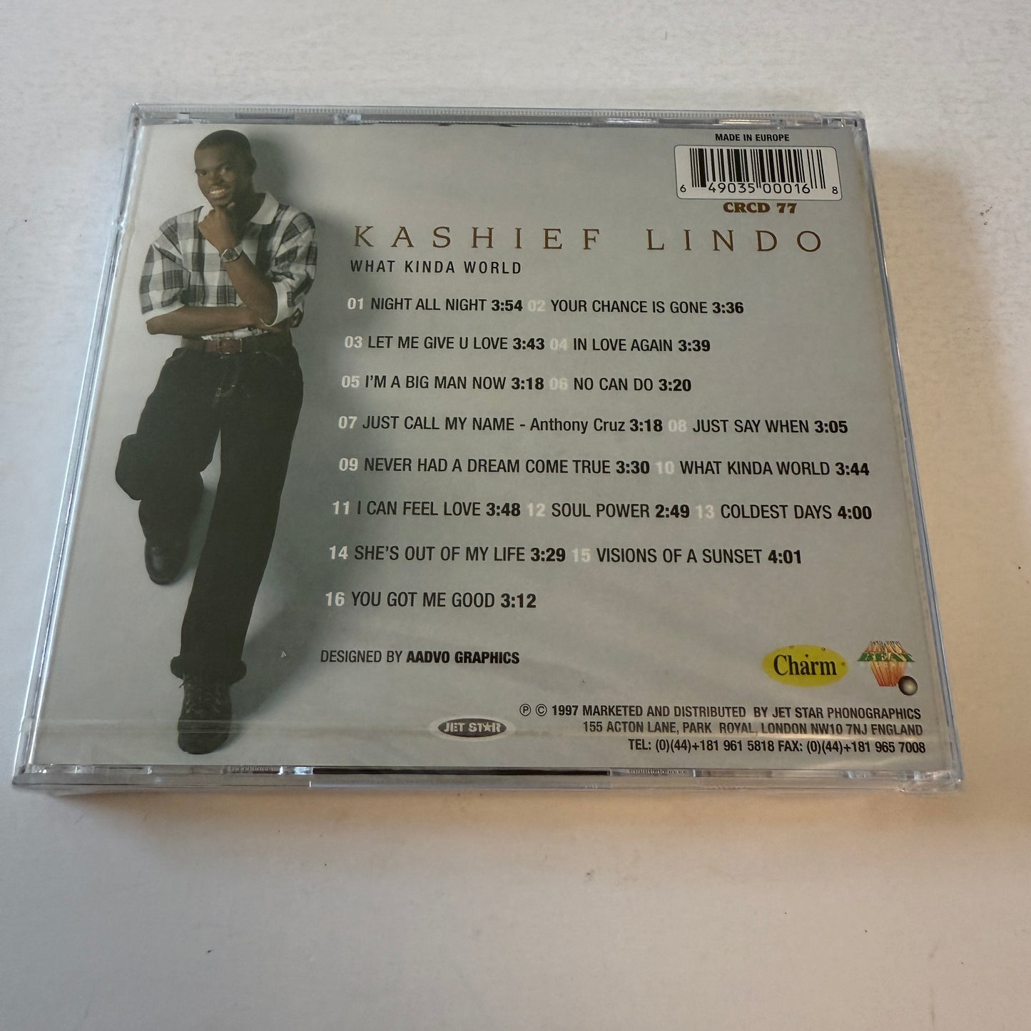 Kashief Lindo - What Kinda World  New Sealed CD M\M