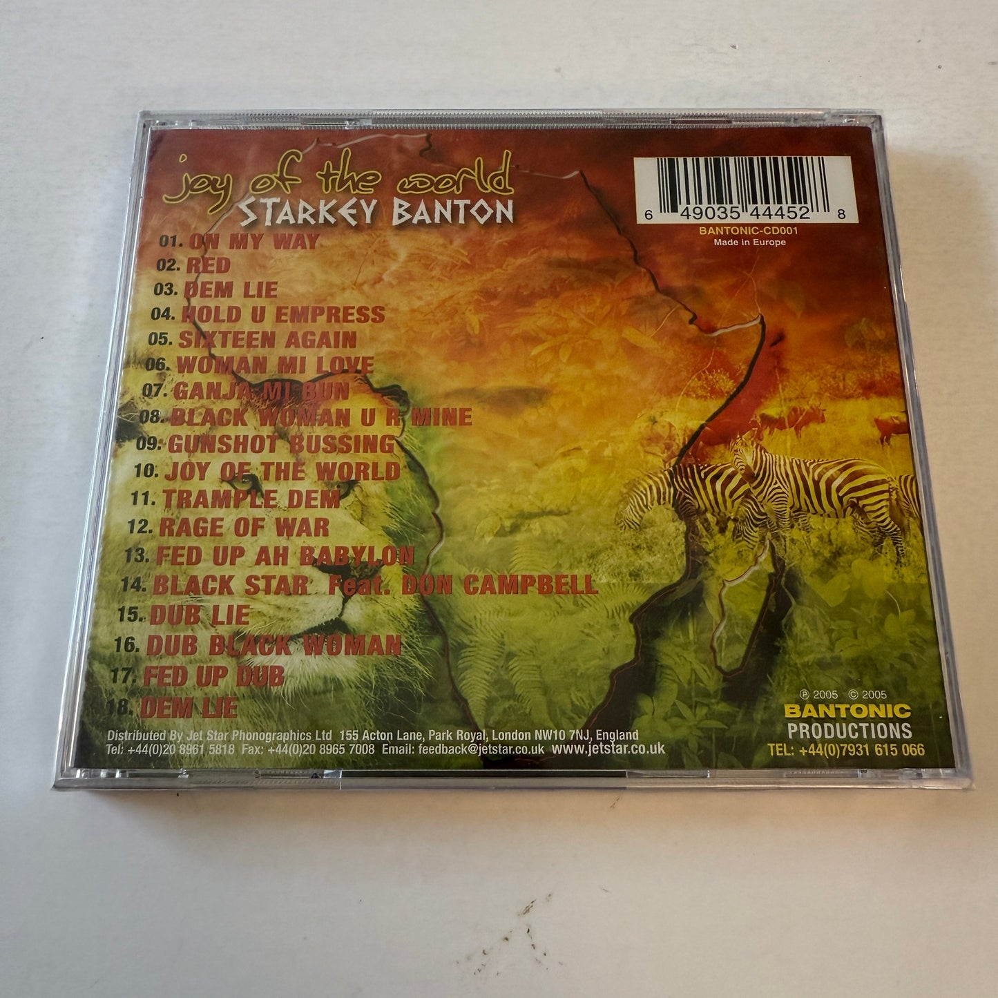 Starkey Banton - Joy Of The World New Sealed CD M\M