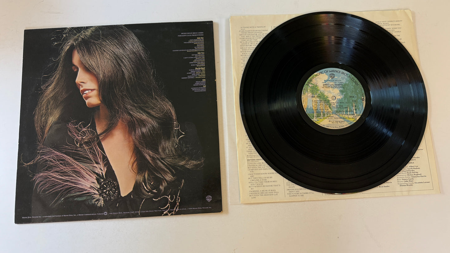 Emmylou Harris Quarter Moon In A Ten Cent Town Used Vinyl LP VG+\VG