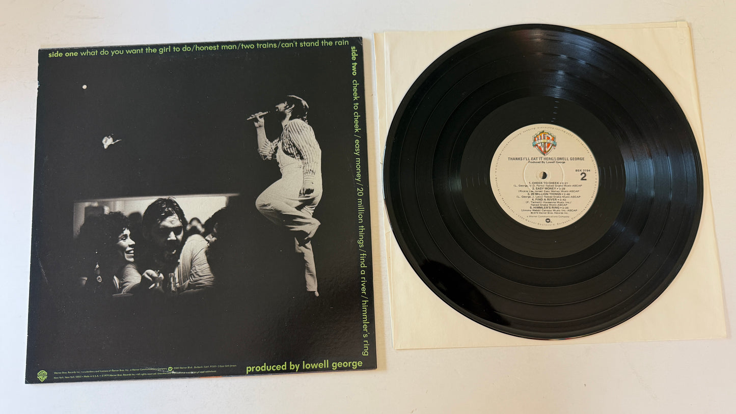 Lowell George Thanks I'll Eat It Here Used Vinyl LP VG+\VG+