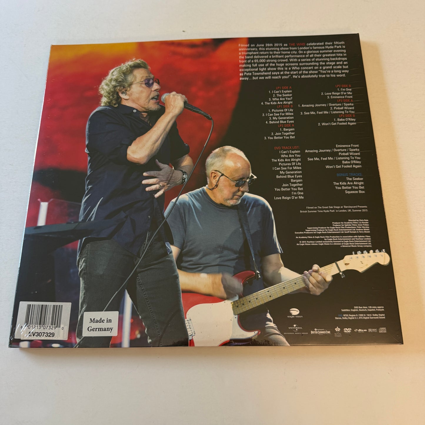 The Who Live In Hyde Park New Vinyl 2LP M\M