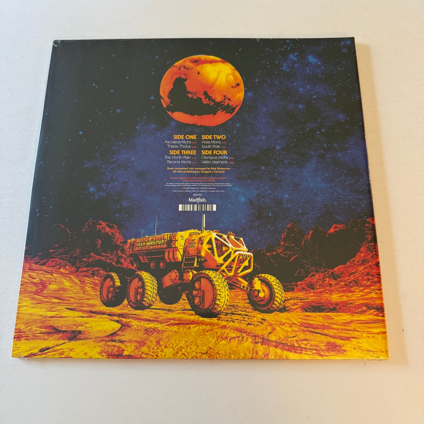 Rick Wakeman The Red Planet New Vinyl 2LP M\M