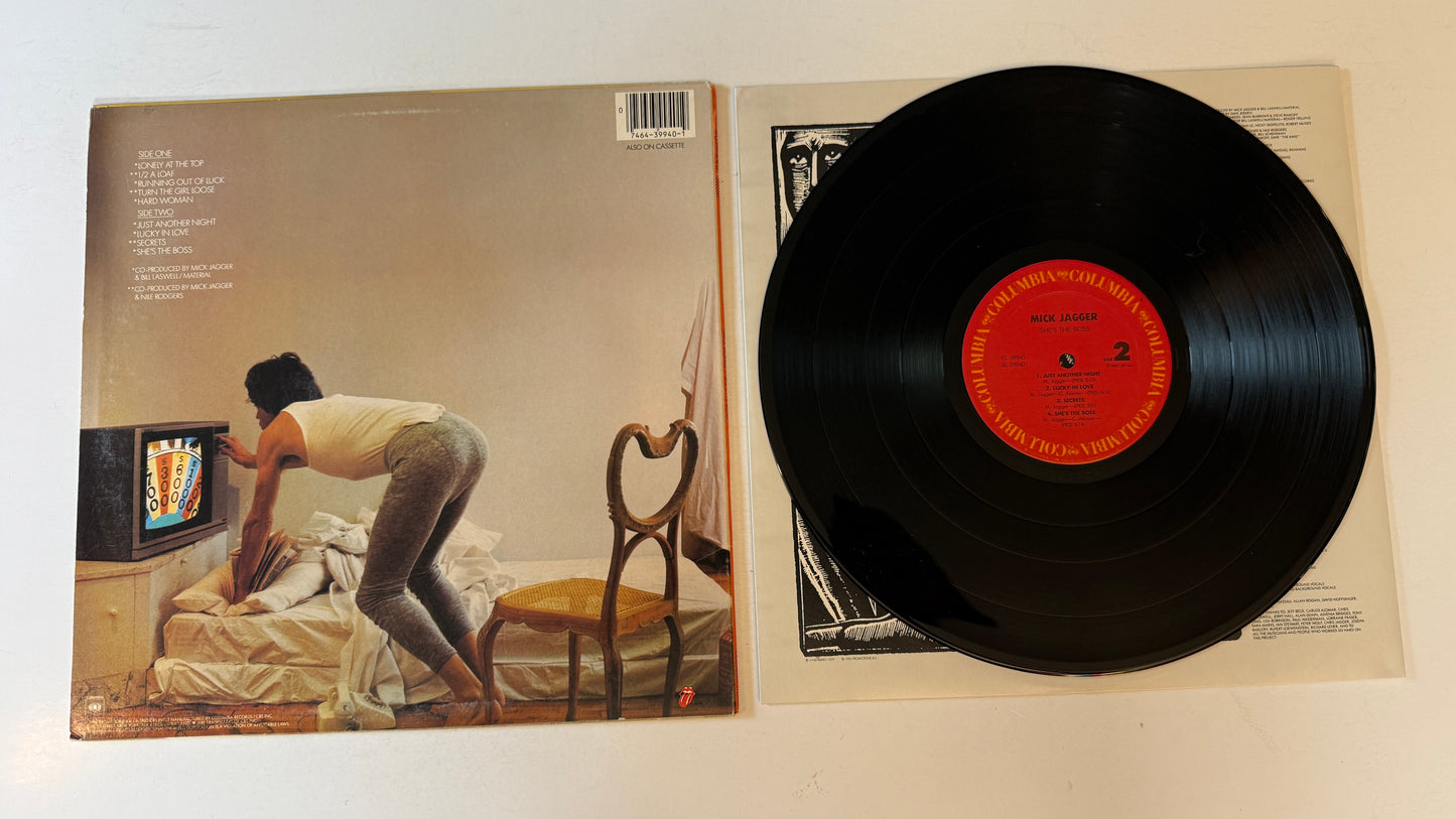 Mick Jagger She's The Boss Used Vinyl LP VG+\VG