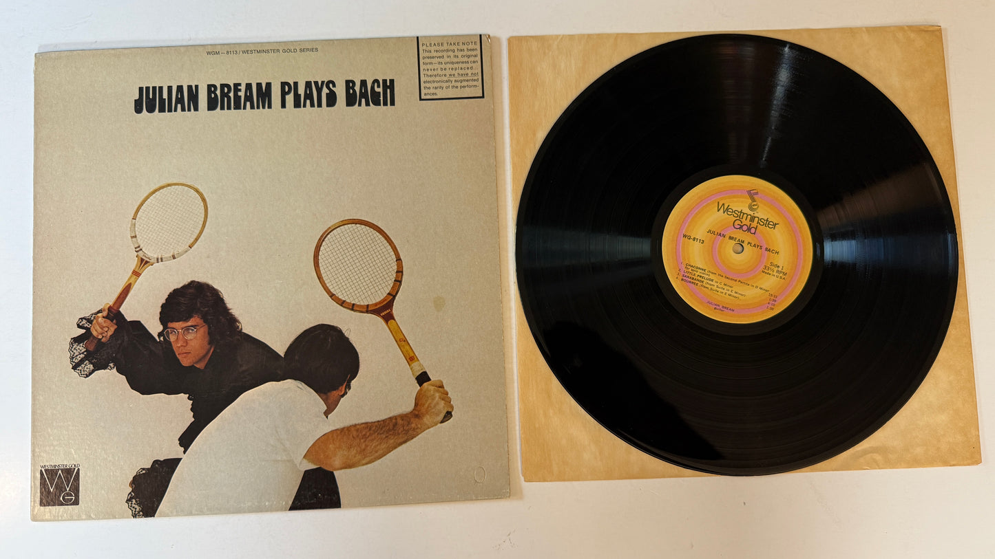 Julian Bream Plays Bach Used Vinyl LP VG+\VG+