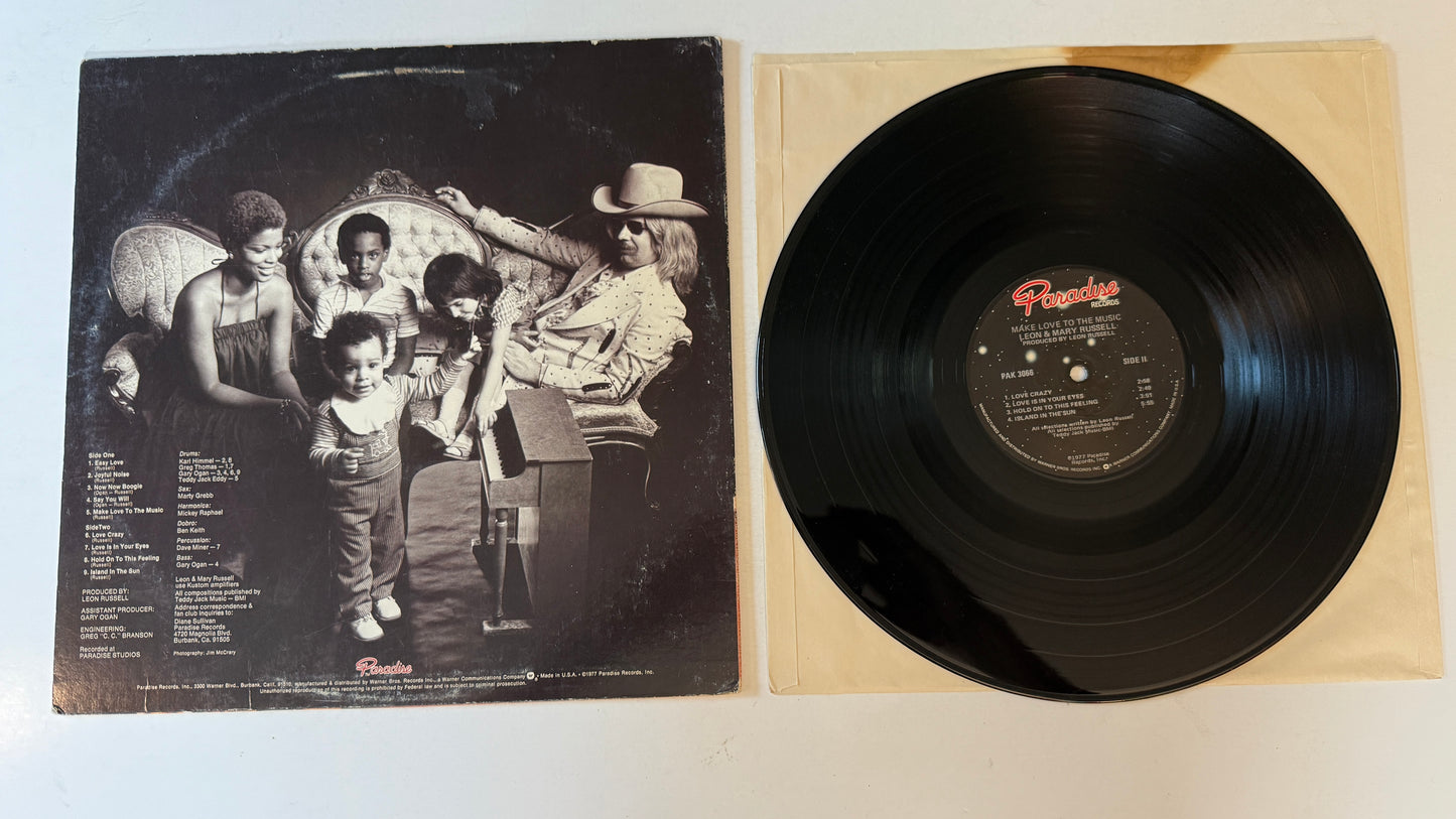 Leon & Mary Russell Make Love To The Music Used Vinyl LP VG+\VG