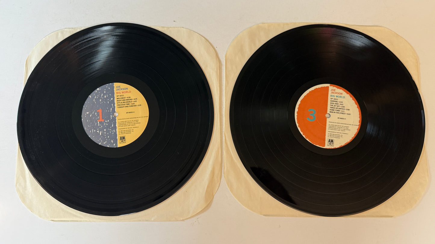 Joe Jackson Big World Used Vinyl 2LP VG+\VG