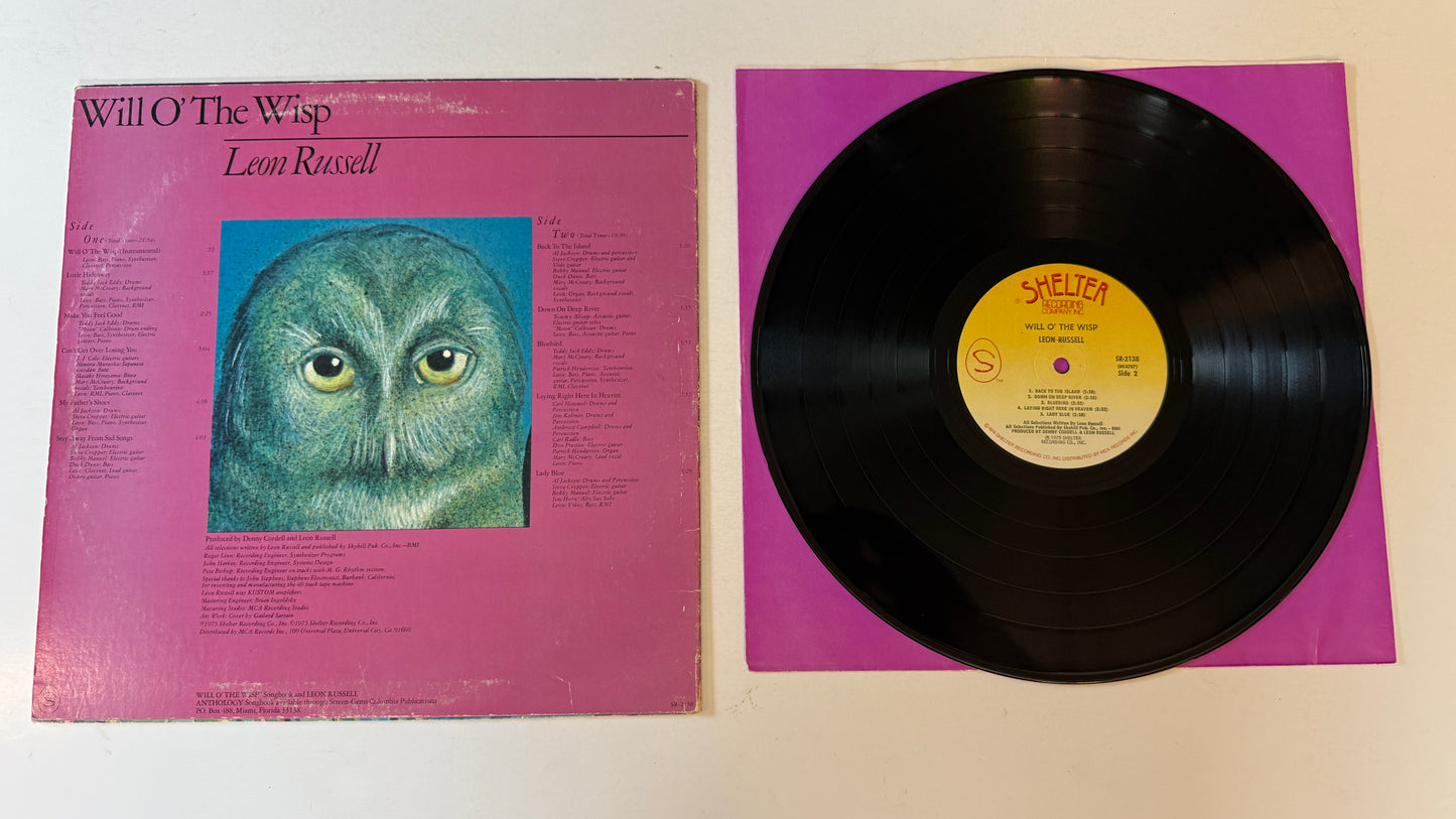 Leon Russell Will O' The Wisp Used Vinyl LP VG+\VG