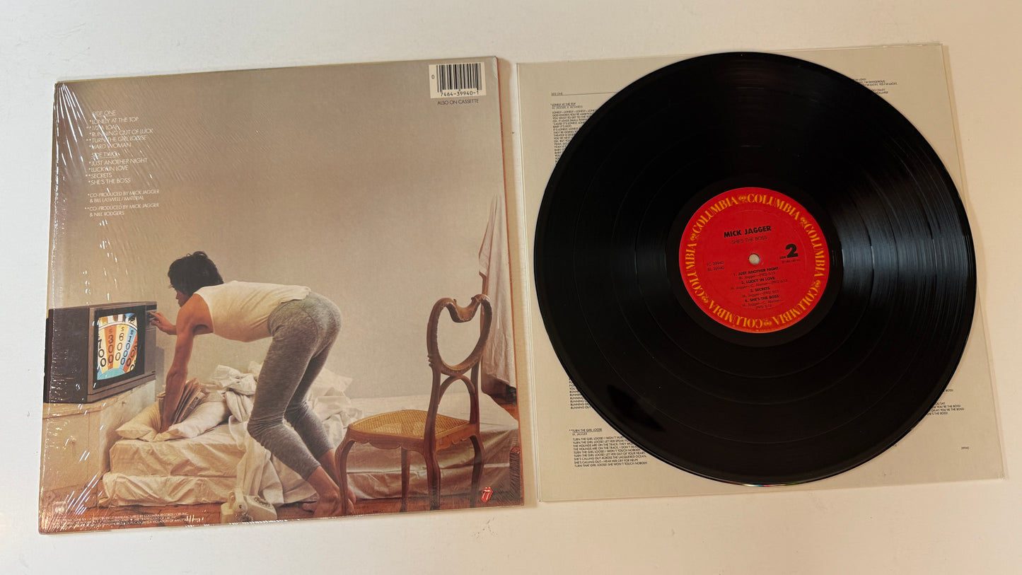 Mick Jagger She's The Boss Used Vinyl LP VG+\VG+