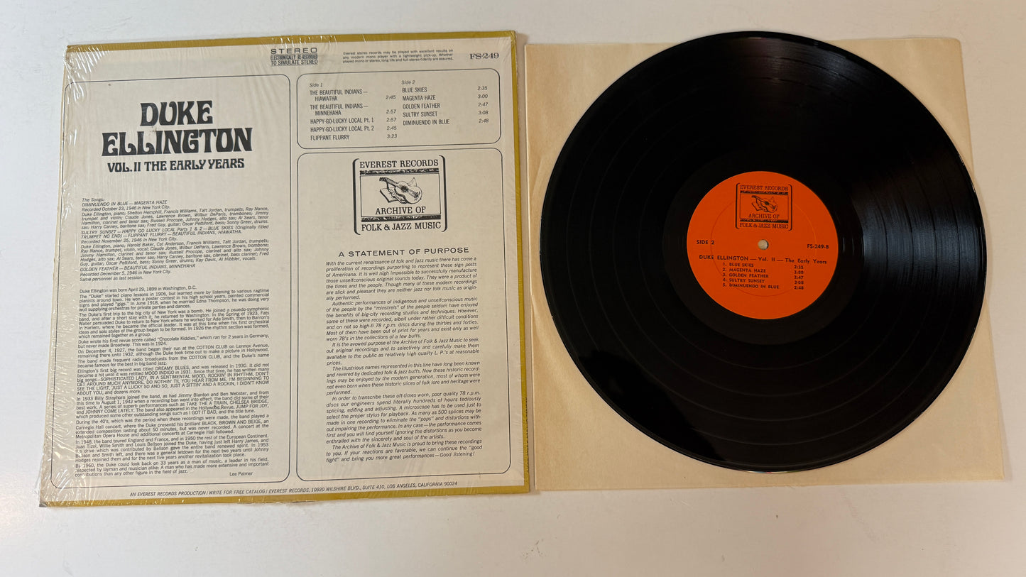 Duke Ellington Vol. II. The Early Years Used Vinyl LP VG+\VG+