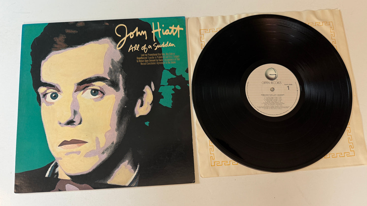 John Hiatt All Of A Sudden Used Vinyl LP VG+\VG+