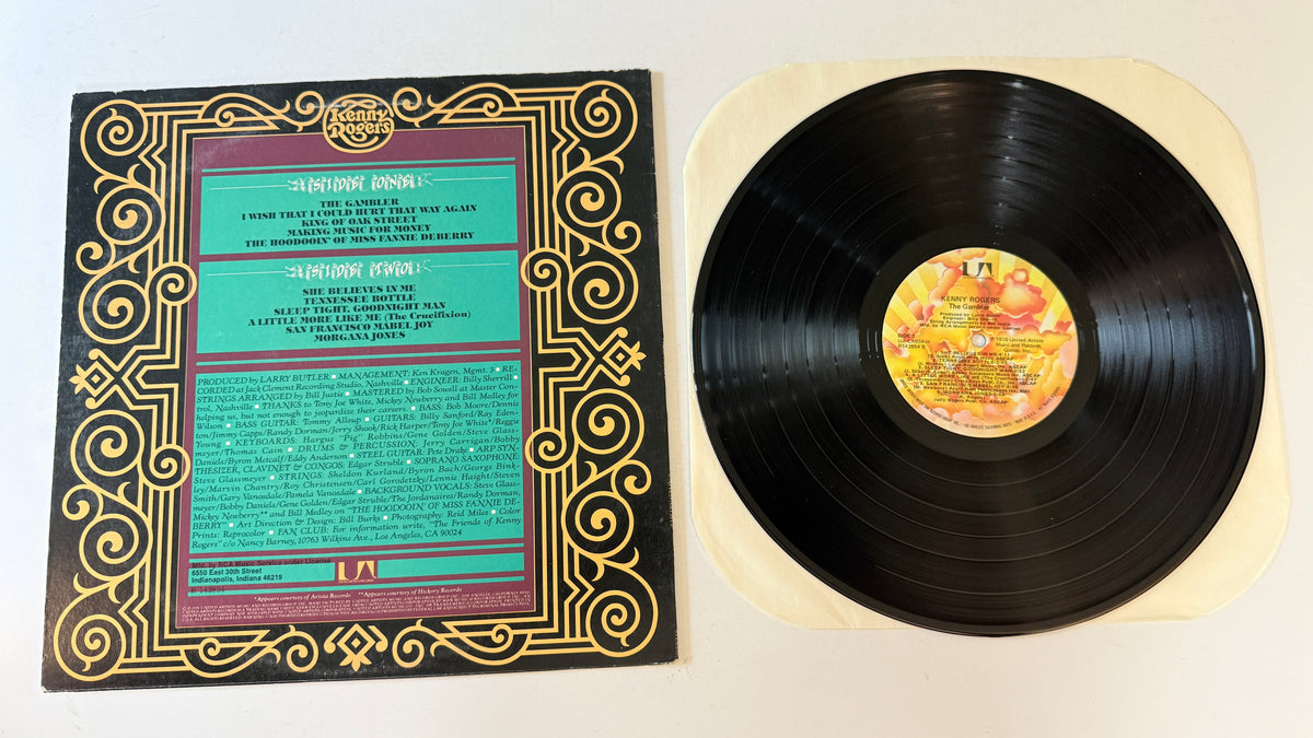 Kenny Rogers The Gambler Used Vinyl LP VG+\VG