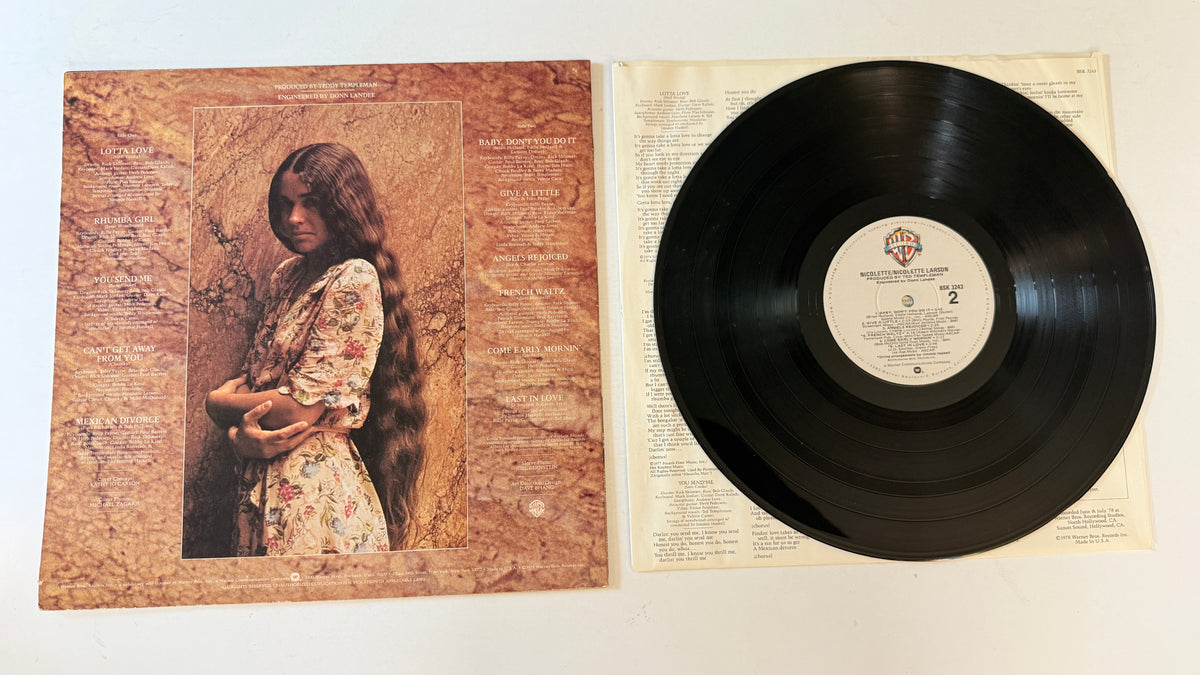 Nicolette Larson Nicolette Used Vinyl LP VG+\VG+