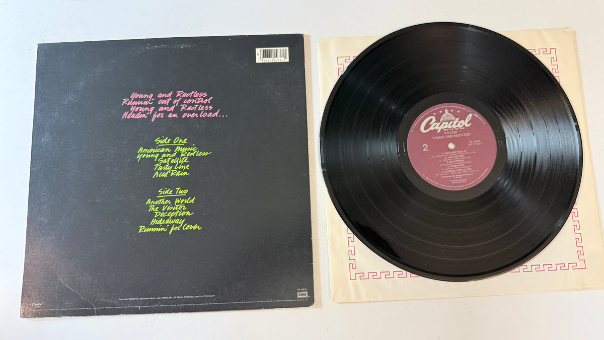 Prism Young And Restless Used Vinyl LP VG+\VG+