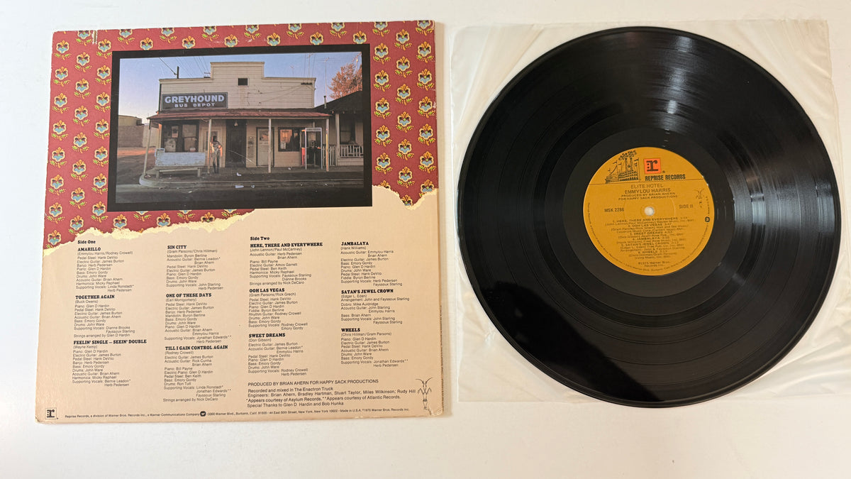 Emmylou Harris Elite Hotel Used Vinyl LP VG+\VG+