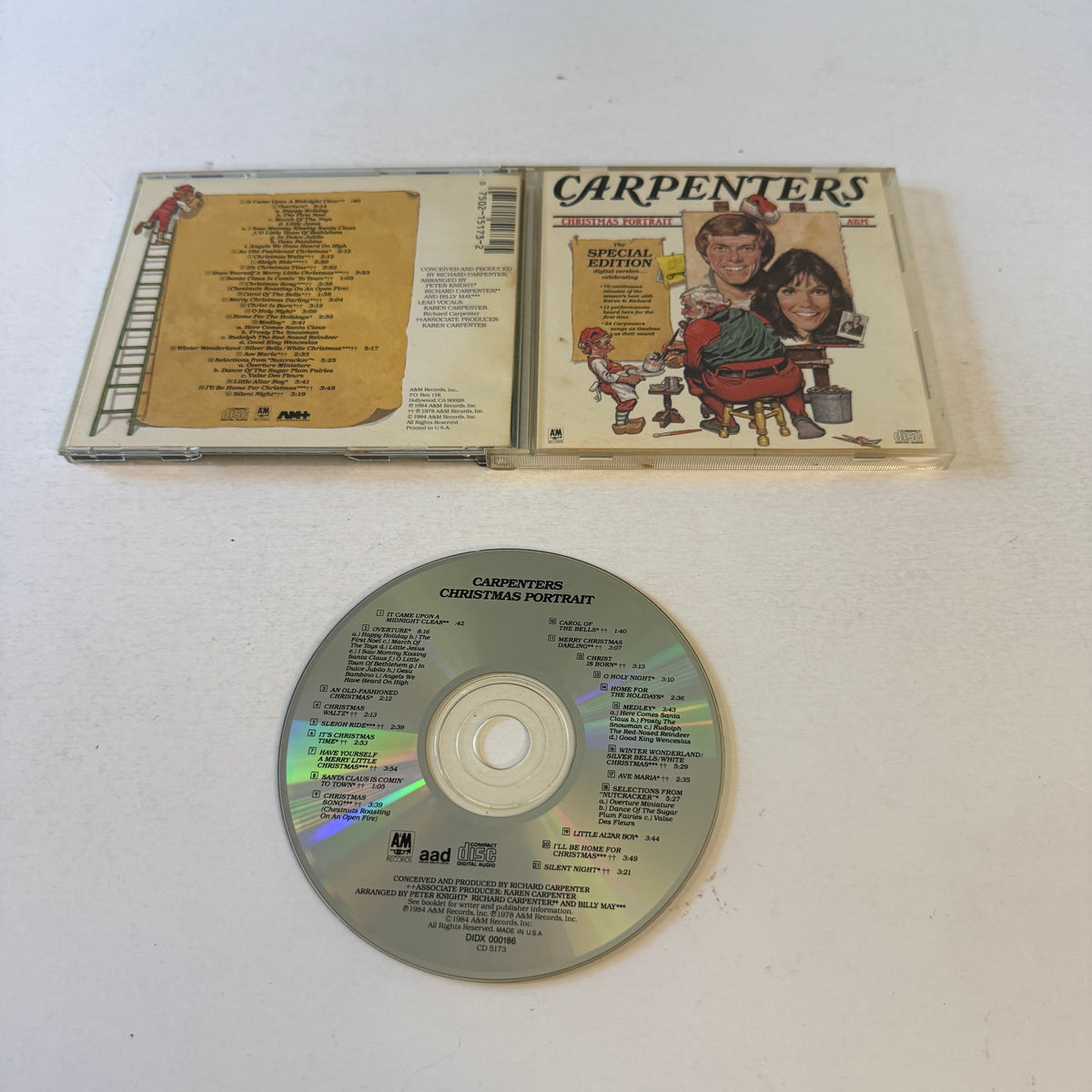 Carpenters Christmas Portrait Used CD VG\VG