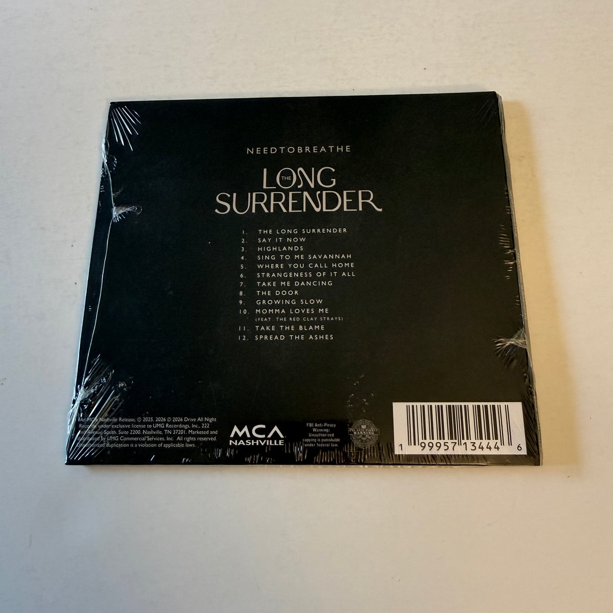 Needtobreathe The Long Surrender New Digipak Sealed CD VG\VG