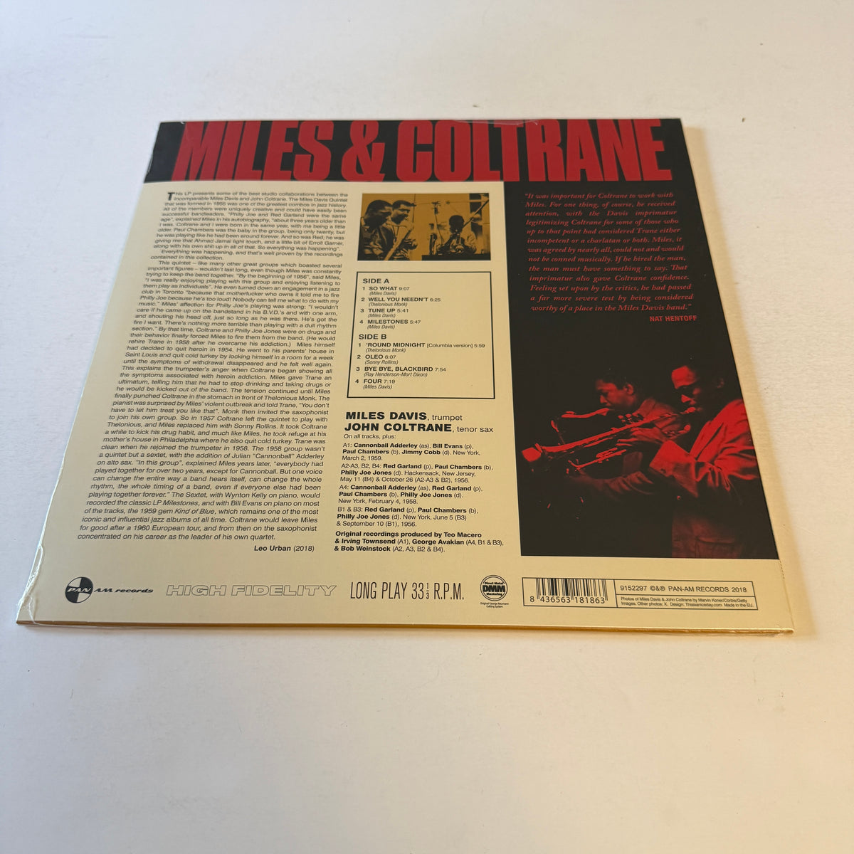 Miles Davis Miles & Coltrane New Vinyl LP M\M