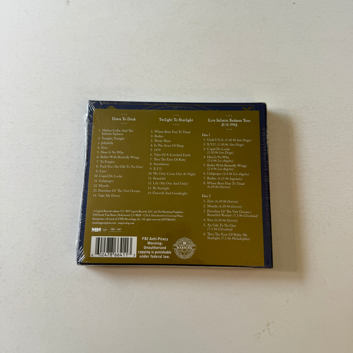 The Smashing Pumpkins Mellon Collie And The Infinite Sadness New CD Box Set M\M