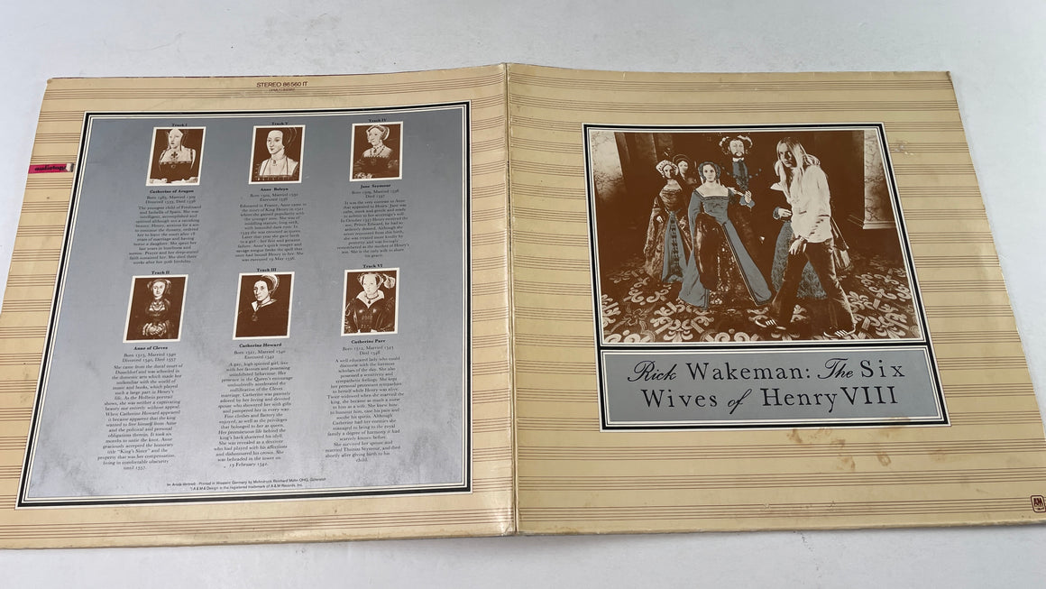 Rick Wakeman The Six Wives Of Henry VIII Used Vinyl LP VG+ A&M Records – 86 560 IT