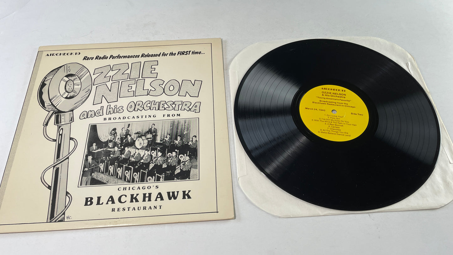 Ozzie Nelson Broadcasting From Chicago's Blackhawk Restaurant Used Vinyl LP VG+