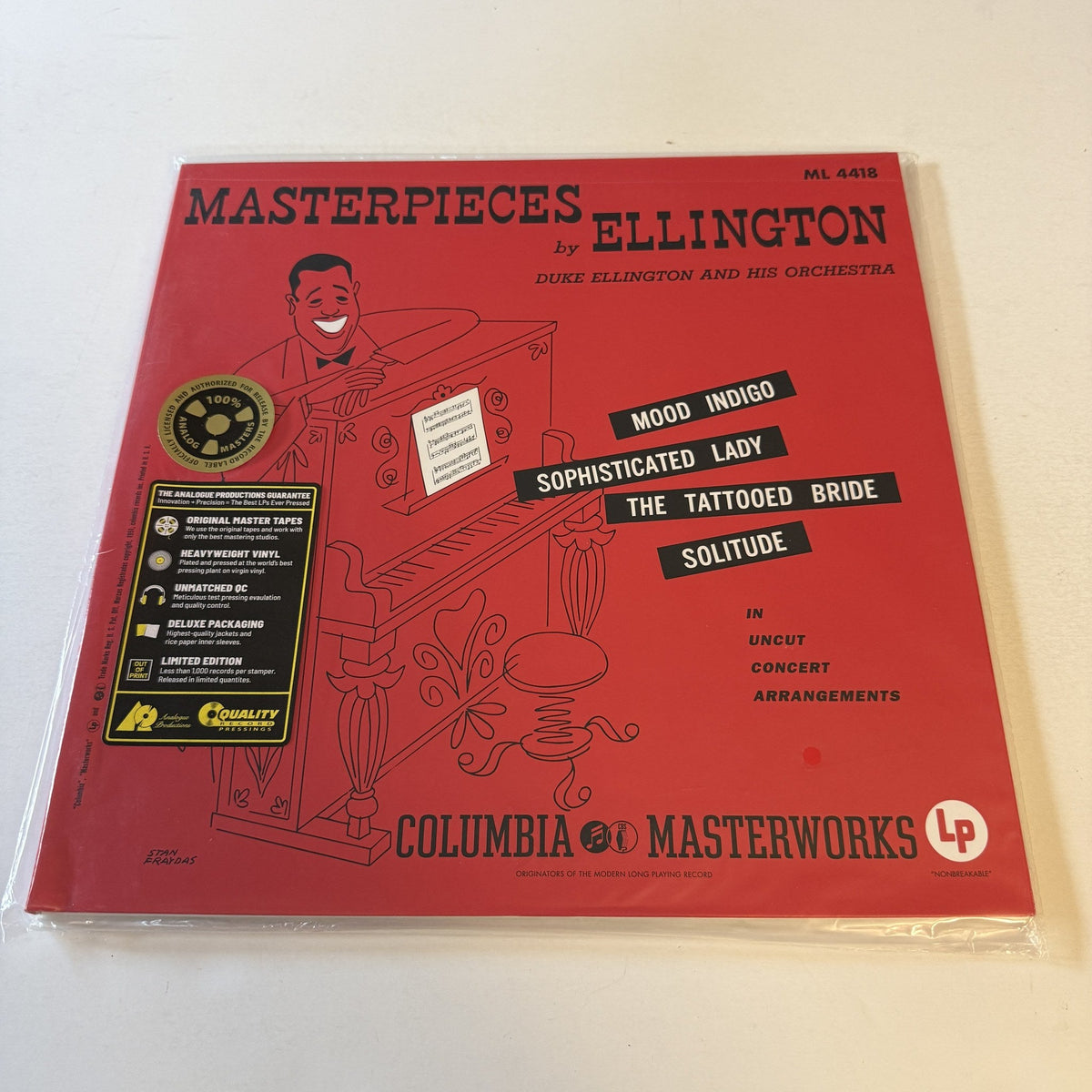 Duke Ellington And His Orchestra Masterpieces By Ellington New Audiophile Vinyl LP M\M