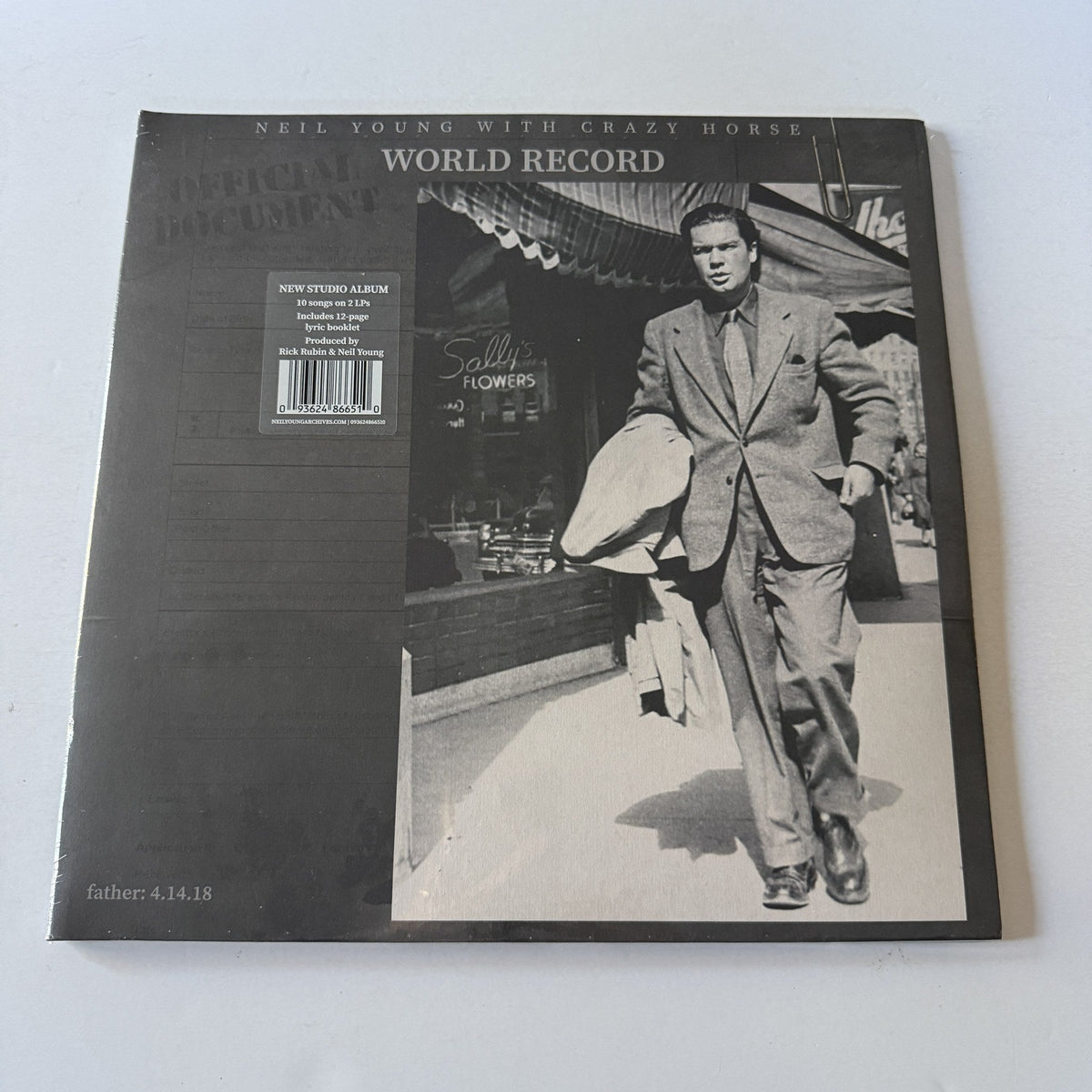 Neil Young World Record New Colored Vinyl 2LP M\M