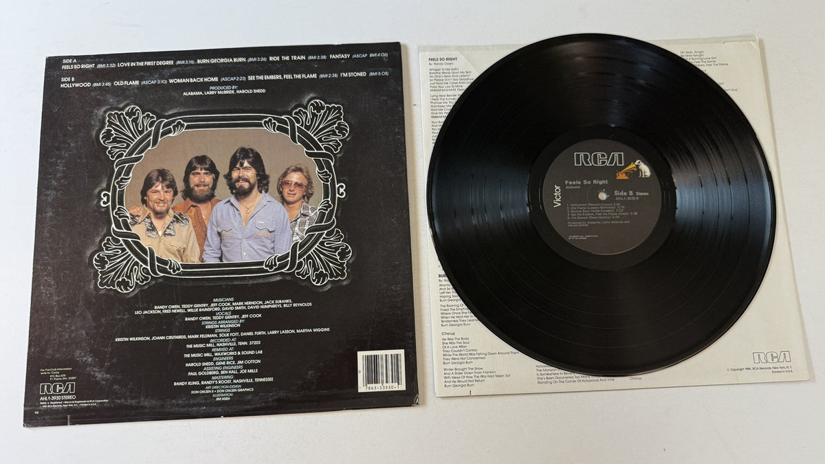 Alabama Feels So Right Used Vinyl LP VG+\VG+
