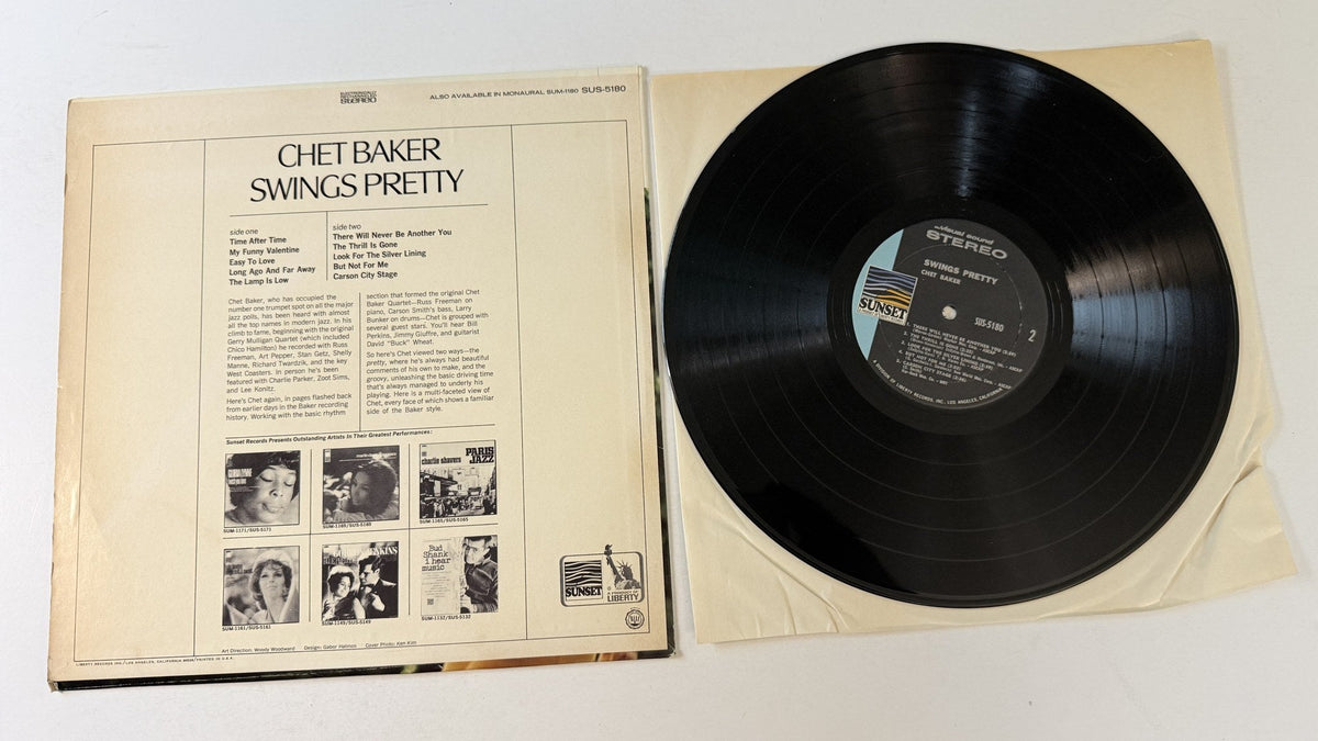 Chet Baker Swings Pretty Used Vinyl LP VG+\VG+