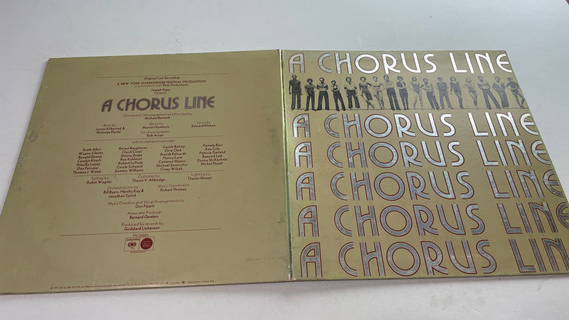 A Chorus Line Original Cast Recording Used Vinyl LP VG\VG+