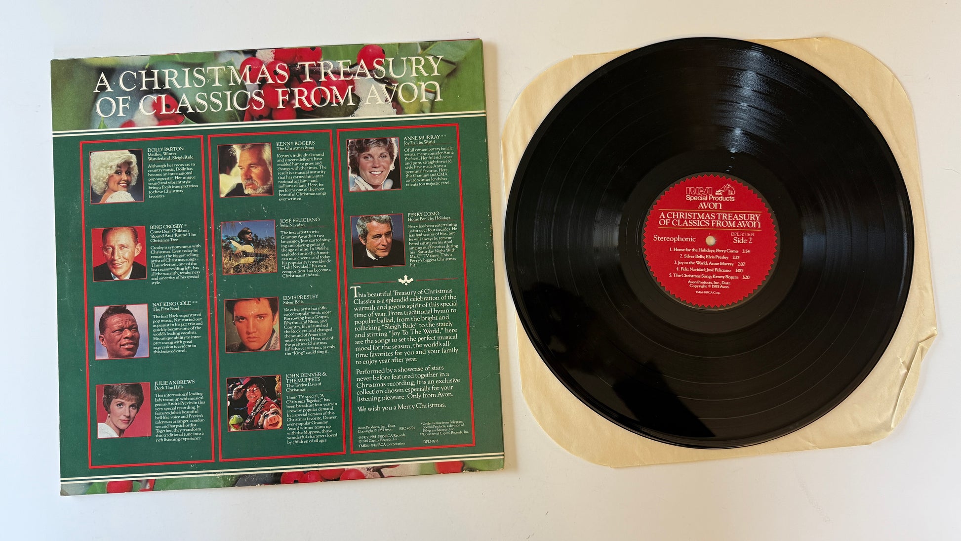 Various A Christmas Treasury Of Classics From Avon Used Vinyl LP VG+\VG+